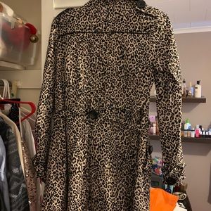 Cheetah print pea coat 🐯